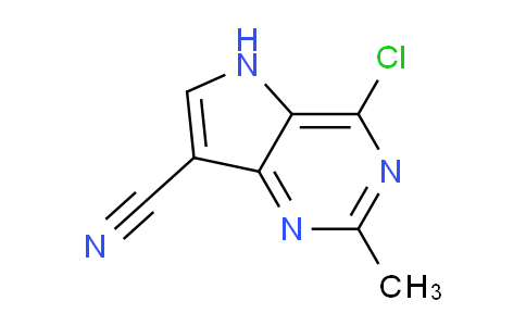 CAS No. 65749-85-1, 4-Chloro-2-methyl-5H-pyrrolo[3,2-d]pyrimidine-7-carbonitrile