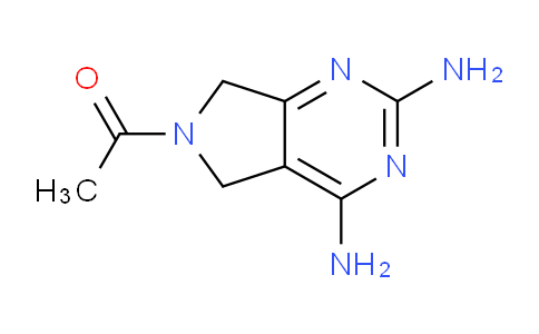 CAS No. 1854-52-0, 1-(2,4-Diamino-5H-pyrrolo[3,4-d]pyrimidin-6(7H)-yl)ethanone
