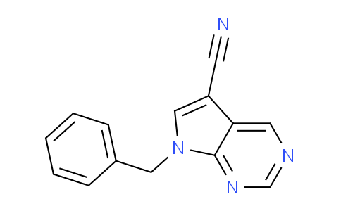CAS No. 480460-26-2, 7-Benzyl-7H-pyrrolo[2,3-d]pyrimidine-5-carbonitrile