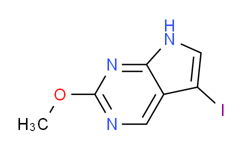 CAS No. 1060815-93-1, 5-Iodo-2-methoxy-7H-pyrrolo[2,3-d]pyrimidine