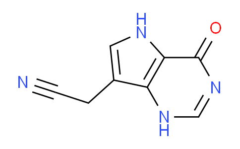 CAS No. 100419-81-6, 2-(4-Oxo-4,5-dihydro-1H-pyrrolo[3,2-d]pyrimidin-7-yl)acetonitrile