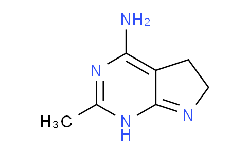 CAS No. 106727-80-4, 2-Methyl-5,6-dihydro-1H-pyrrolo[2,3-d]pyrimidin-4-amine