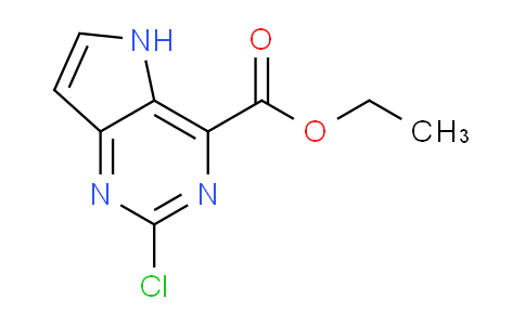 CAS No. 1256352-79-0, Ethyl 2-chloro-5H-pyrrolo[3,2-d]pyrimidine-4-carboxylate