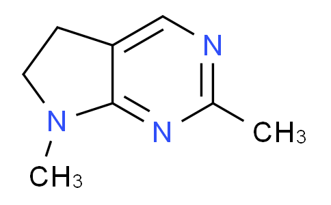 CAS No. 22386-80-7, 2,7-Dimethyl-6,7-dihydro-5H-pyrrolo[2,3-d]pyrimidine