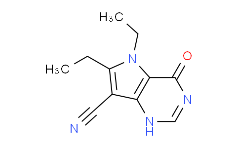MC779375 | 473997-08-9 | 5,6-Diethyl-4-oxo-4,5-dihydro-1H-pyrrolo[3,2-d]pyrimidine-7-carbonitrile