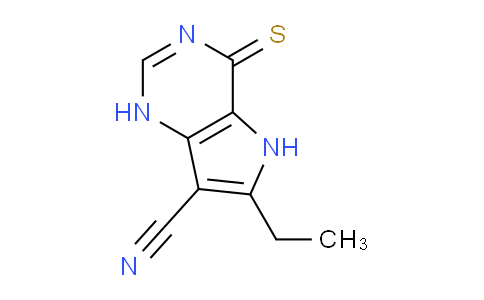 CAS No. 473998-07-1, 6-Ethyl-4-thioxo-4,5-dihydro-1H-pyrrolo[3,2-d]pyrimidine-7-carbonitrile