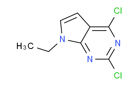 CAS No. 1507350-66-4, 2,4-Dichloro-7-ethyl-7H-pyrrolo[2,3-d]pyrimidine