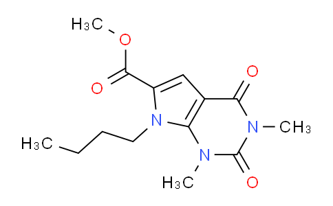 CAS No. 1086386-32-4, Methyl 7-butyl-1,3-dimethyl-2,4-dioxo-2,3,4,7-tetrahydro-1H-pyrrolo[2,3-d]pyrimidine-6-carboxylate