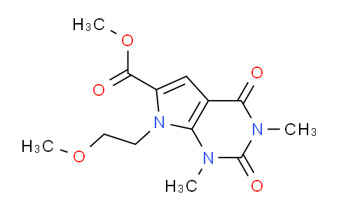 CAS No. 1086386-34-6, Methyl 7-(2-methoxyethyl)-1,3-dimethyl-2,4-dioxo-2,3,4,7-tetrahydro-1H-pyrrolo[2,3-d]pyrimidine-6-carboxylate