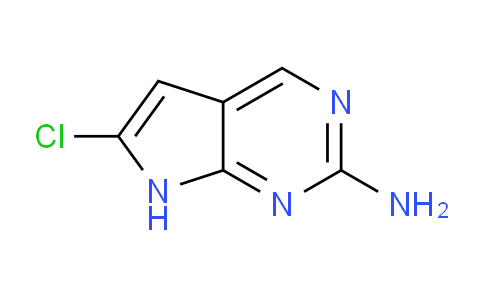 CAS No. 1378817-57-2, 6-Chloro-7H-pyrrolo[2,3-d]pyrimidin-2-amine