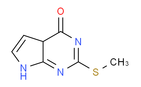 CAS No. 1201784-89-5, 2-(Methylthio)-4aH-pyrrolo[2,3-d]pyrimidin-4(7H)-one