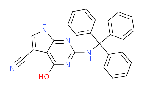 DY779425 | 1019853-64-5 | 4-oxo-2-(Tritylamino)-4,7-dihydro-3H-pyrrolo[2,3-d]pyrimidine-5-carbonitrile