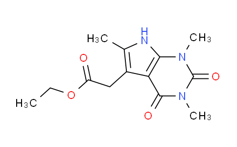 CAS No. 1170983-12-6, Ethyl 2-(1,3,6-trimethyl-2,4-dioxo-2,3,4,7-tetrahydro-1H-pyrrolo[2,3-d]pyrimidin-5-yl)acetate