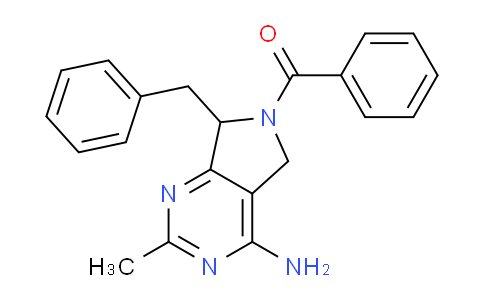CAS No. 1854-38-2, (4-Amino-7-benzyl-2-methyl-5H-pyrrolo[3,4-d]pyrimidin-6(7H)-yl)(phenyl)methanone