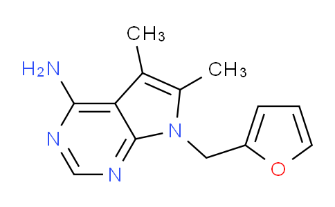 CAS No. 103026-12-6, 7-(Furan-2-ylmethyl)-5,6-dimethyl-7H-pyrrolo[2,3-d]pyrimidin-4-amine
