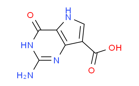 CAS No. 180059-06-7, 2-Amino-4-oxo-4,5-dihydro-3H-pyrrolo[3,2-d]pyrimidine-7-carboxylic acid