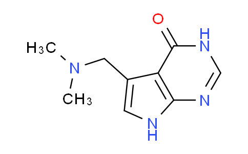 CAS No. 1618-45-7, 5-((Dimethylamino)methyl)-3H-pyrrolo[2,3-d]pyrimidin-4(7H)-one