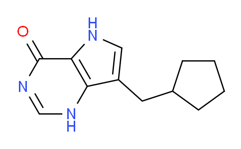 CAS No. 156601-60-4, 7-(Cyclopentylmethyl)-1H-pyrrolo[3,2-d]pyrimidin-4(5H)-one