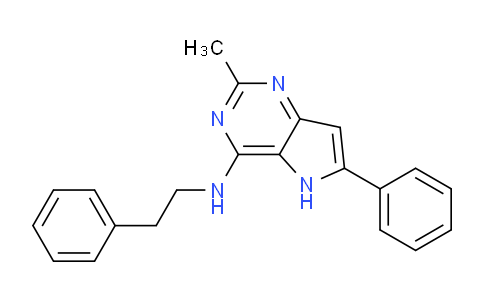 CAS No. 72549-74-7, 2-Methyl-N-phenethyl-6-phenyl-5H-pyrrolo[3,2-d]pyrimidin-4-amine