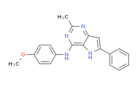 DY779475 | 114685-09-5 | N-(4-Methoxyphenyl)-2-methyl-6-phenyl-5H-pyrrolo[3,2-d]pyrimidin-4-amine