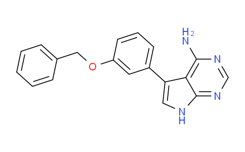 CAS No. 194787-36-5, 5-(3-(Benzyloxy)phenyl)-7H-pyrrolo[2,3-d]pyrimidin-4-amine