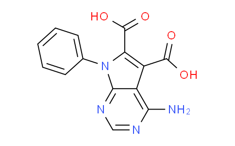 CAS No. 101153-20-2, 4-Amino-7-phenyl-7H-pyrrolo[2,3-d]pyrimidine-5,6-dicarboxylic acid