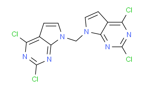 CAS No. 90213-77-7, Bis(2,4-dichloro-7H-pyrrolo[2,3-d]pyrimidin-7-yl)methane