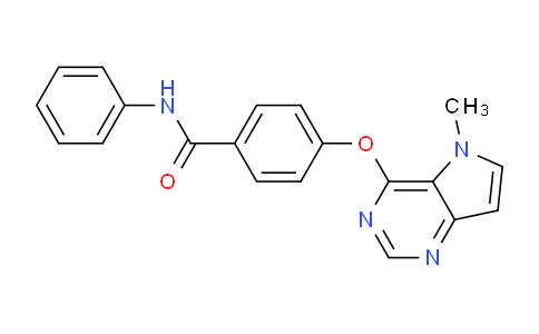 DY779520 | 919280-39-0 | 4-((5-Methyl-5H-pyrrolo[3,2-d]pyrimidin-4-yl)oxy)-N-phenylbenzamide
