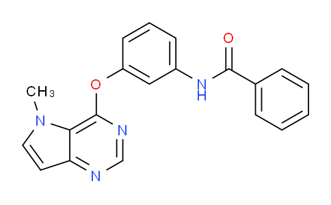 CAS No. 919280-32-3, N-(3-((5-Methyl-5H-pyrrolo[3,2-d]pyrimidin-4-yl)oxy)phenyl)benzamide