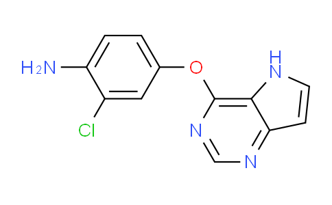 CAS No. 919278-23-2, 4-((5H-Pyrrolo[3,2-d]pyrimidin-4-yl)oxy)-2-chloroaniline