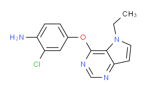 CAS No. 919278-10-7, 2-Chloro-4-((5-ethyl-5H-pyrrolo[3,2-d]pyrimidin-4-yl)oxy)aniline