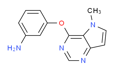 CAS No. 919278-66-3, 3-((5-Methyl-5H-pyrrolo[3,2-d]pyrimidin-4-yl)oxy)aniline