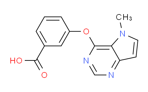 CAS No. 919278-71-0, 3-((5-Methyl-5H-pyrrolo[3,2-d]pyrimidin-4-yl)oxy)benzoic acid