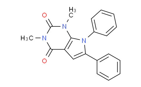 CAS No. 745-35-7, 1,3-Dimethyl-6,7-diphenyl-1,7-dihydro-2H-pyrrolo[2,3-d]pyrimidine-2,4(3H)-dione
