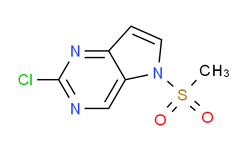 CAS No. 1936373-07-7, 2-Chloro-5-(methylsulfonyl)-5H-pyrrolo[3,2-d]pyrimidine