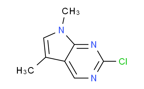 CAS No. 1638772-13-0, 2-Chloro-5,7-dimethyl-7H-pyrrolo[2,3-d]pyrimidine