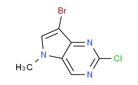 CAS No. 1936463-54-5, 7-Bromo-2-chloro-5-methyl-5H-pyrrolo[3,2-d]pyrimidine