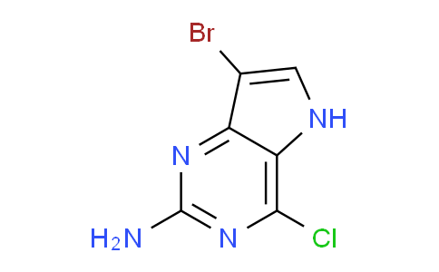 CAS No. 1311275-31-6, 7-Bromo-4-chloro-5H-pyrrolo[3,2-d]pyrimidin-2-amine