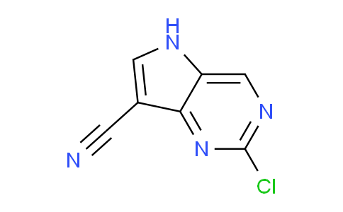 CAS No. 1824287-31-1, 2-Chloro-5H-pyrrolo[3,2-d]pyrimidine-7-carbonitrile