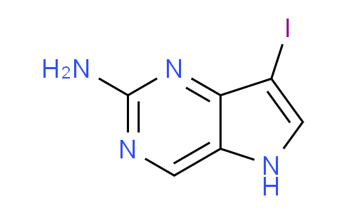 CAS No. 1638761-03-1, 7-Iodo-5H-pyrrolo[3,2-d]pyrimidin-2-amine