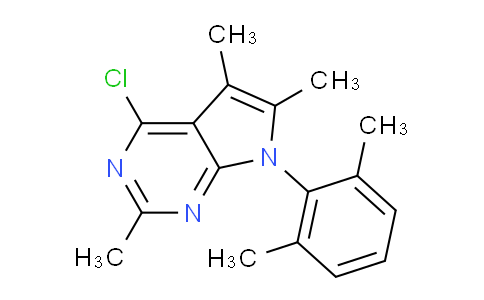 CAS No. 157286-75-4, 4-Chloro-7-(2,6-dimethylphenyl)-2,5,6-trimethyl-7H-pyrrolo[2,3-d]pyrimidine