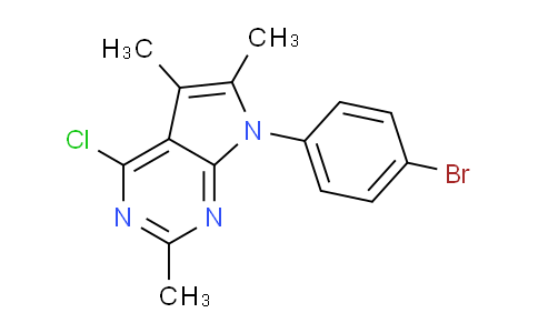 CAS No. 86520-38-9, 7-(4-Bromophenyl)-4-chloro-2,5,6-trimethyl-7H-pyrrolo[2,3-d]pyrimidine
