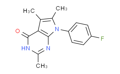 CAS No. 950301-39-0, 7-(4-Fluorophenyl)-2,5,6-trimethyl-3H-pyrrolo[2,3-d]pyrimidin-4(7H)-one