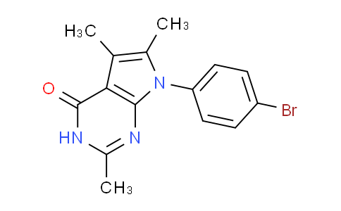 CAS No. 86520-39-0, 7-(4-Bromophenyl)-2,5,6-trimethyl-3H-pyrrolo[2,3-d]pyrimidin-4(7H)-one