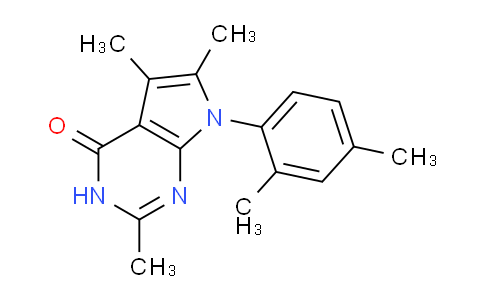 CAS No. 157286-66-3, 7-(2,4-Dimethylphenyl)-2,5,6-trimethyl-3H-pyrrolo[2,3-d]pyrimidin-4(7H)-one