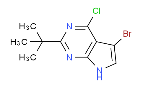 CAS No. 2137807-68-0, 5-bromo-2-tert-butyl-4-chloro-7H-pyrrolo[2,3-d]pyrimidine