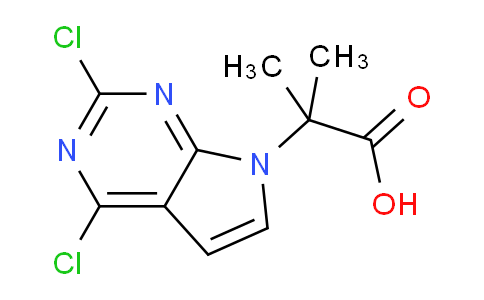 CAS No. 2306276-45-7, 2-(2,4-dichloropyrrolo[2,3-d]pyrimidin-7-yl)-2-methyl-propanoic acid