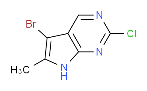 CAS No. 1936375-76-6, 5-bromo-2-chloro-6-methyl-7H-pyrrolo[2,3-d]pyrimidine