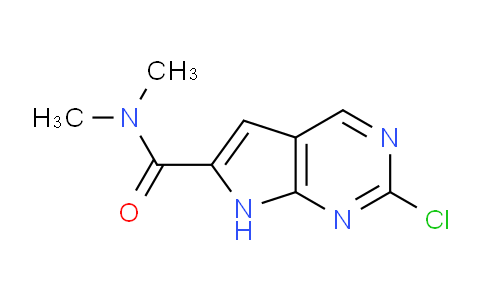 CAS No. 1638765-25-9, 2-chloro-N,N-dimethyl-7H-pyrrolo[2,3-d]pyrimidine-6-carboxamide