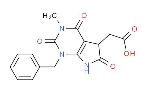 DY779635 | 726152-43-8 | 2-{1-benzyl-3-methyl-2,4,6-trioxo-1H,2H,3H,4H,5H,6H,7H-pyrrolo[2,3-d]pyrimidin-5-yl}acetic acid